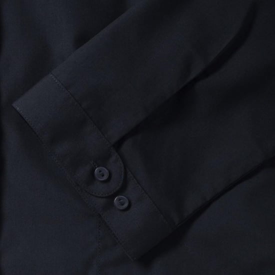Russell Collectie Dames 3/4 Mouwen Poly-Katoen Easy Care Gevochten Poplin Shirt (Franse marine) - Image 6
