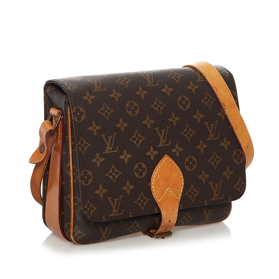 Vintage Louis Vuitton Monogram Cartouchiere MM Brown - Image 2