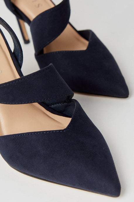 Evie Asymmetric Pointed Stiletto High Heel Court Shoes - Image 4
