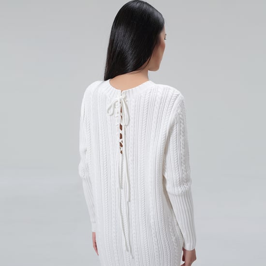 Snörning i ryggen på jumperklänning - Image 5