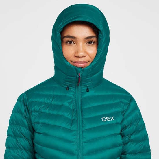 OEX Women's Kintra Water Repellent & Insulated Down Jacket with Adjustable Hood
