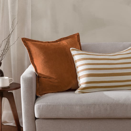 Yard Woven Stripe Cotton Cushion Cover - Image 4