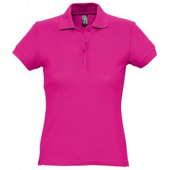 SOLS Dames/dames Passion Pique Poloshirt met korte mouwen (Fuchsia) - Image 1