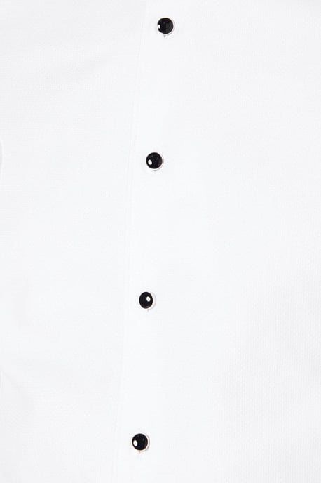 Wing Collar Bib Front Slim Fit Dress Shirt