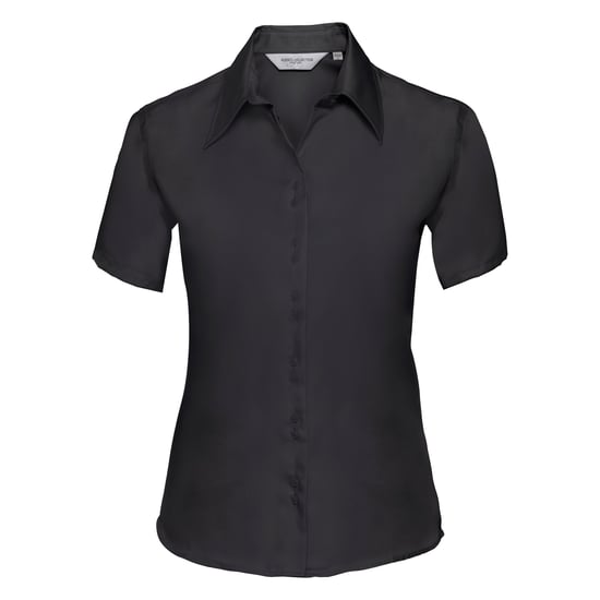 Russell Collectie Dames/Dames Korte Mouwen Ultiem Niet-Ijzershirt (Zwart) - Image 1