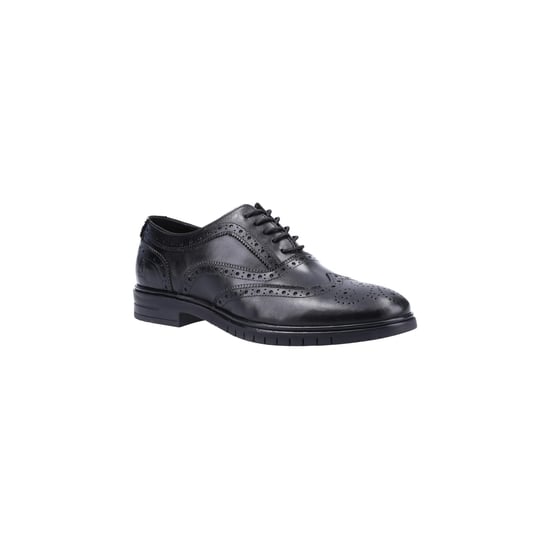 Hush Puppies Mens Santiago Leather Brogues (Black)