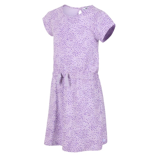 Regatta Childrens/Kids Catrinel Animal Print Casual Dress (Pastel Lilac)