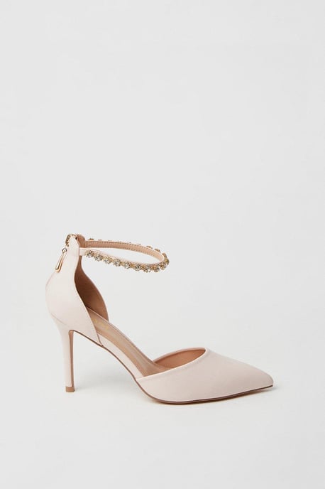 Tatiana Jewelled Anklet High Stiletto Court Shoes