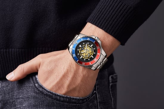 Hand Assembled Anthony James Limited Edition Skeleton Sports Automatic Steel