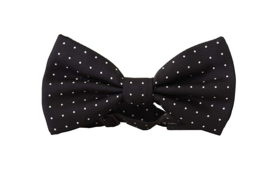Dolce & Gabbana Gray 100% Silk Adjustable Neck Papillon Men's Tie - Image 1