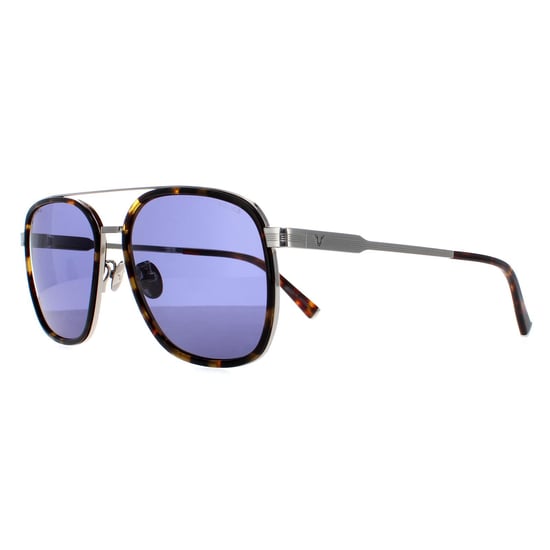 Police Aviator Womens Dark Havana Blue SPLC49 Lewis 21