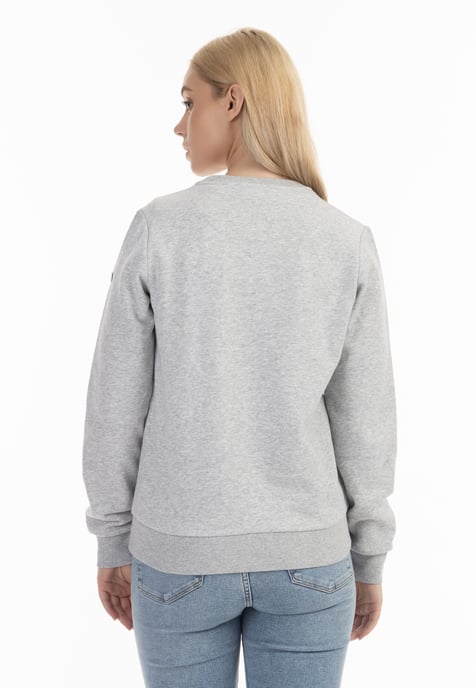 Dreimaster Sweatshirt women light grey melange - Image 4