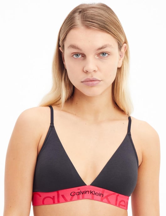 Calvin Klein Embossed Icon Cotton Triangle Bra