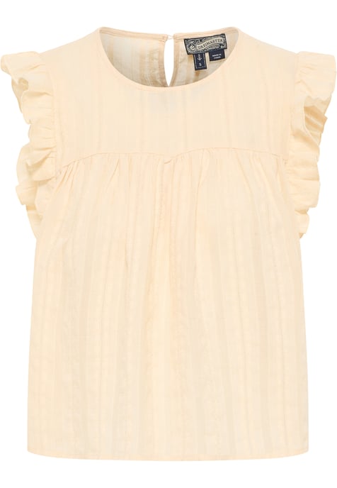 Dreimaster Blouse Dames Beige crème - Image 1