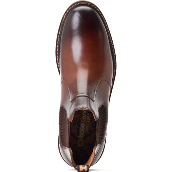 Base London Bloom Leren Herenlaarzen Burnt Brown - Image 4