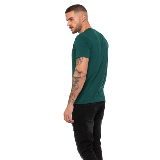 Enzo | Mens Crew Neck T-Shirt - Green - Image 4