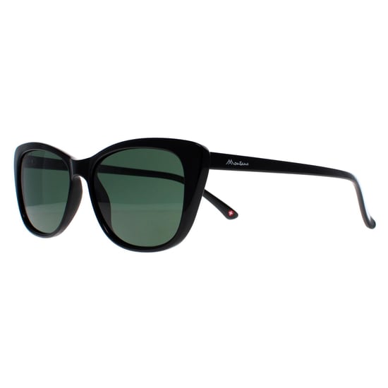 Montana Cat Eye Womens Black G15 Green Polarized MP42