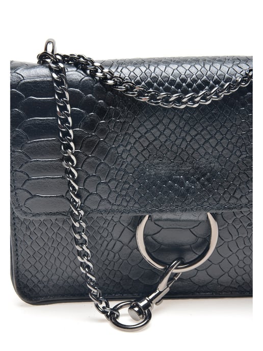 Carla Ferreri SS22 CF 8110 Black Leather Bag - Image 3