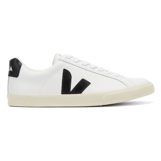 Veja Esplar Leather Damestrainers - (Extra Wit/Zwart) - Image 4