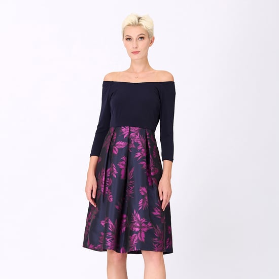 Bi-materiële kleding met bloemenbrokaat - Image 1