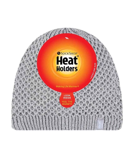 Heat Holders - Stickad, fleecefodrad, varm och termisk mössa för damer - Image 2