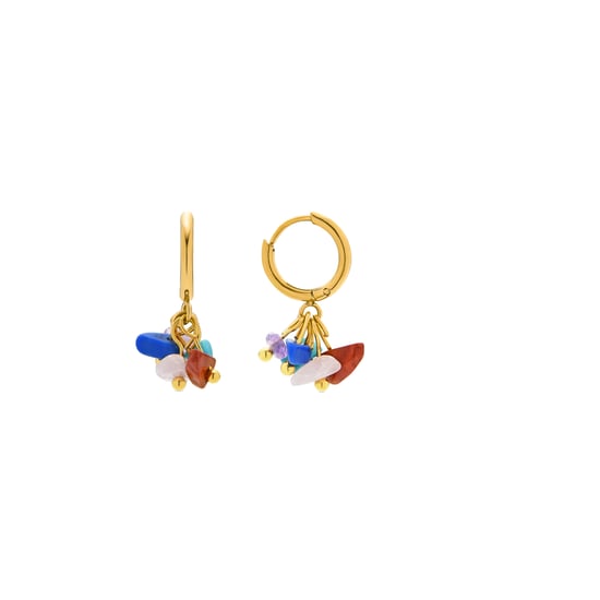 Luxenter Sasin 18k gold finish earrings