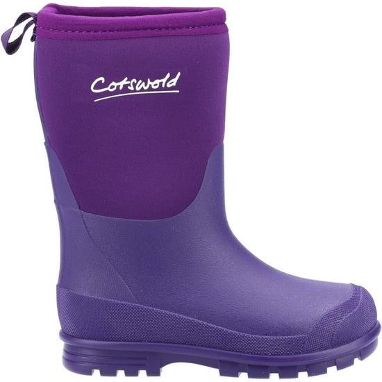 Cotswold Childrens/Kids Hilly Neoprene Wellington Boots (Purple)