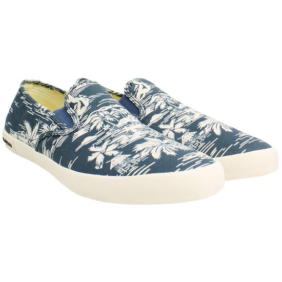 Seavees Baja Beachcomber Herr Navy Plimsolls - Image 2