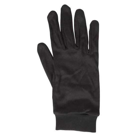 Mountain Warehouse Unisex Adult Silk Gloves (Black) - Image 1