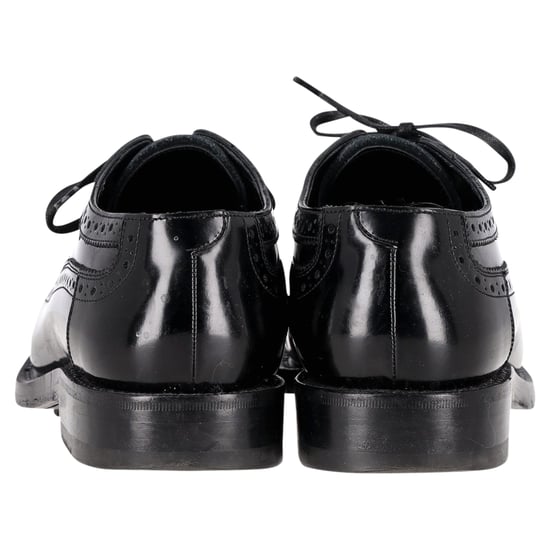 Celine Brogue Lace-Up Oxfords in Black Calfskin leather - Image 4
