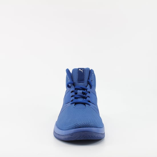 Puma Rebound Street Evo Blue Textile Unisex Lace Up Trainers 361171 06
