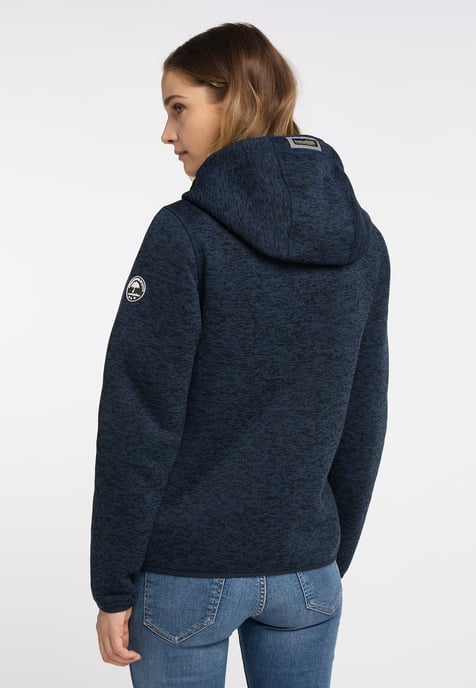 Schmuddelwedda Gebreide fleece jas fraully Dames Marine gem - Image 4