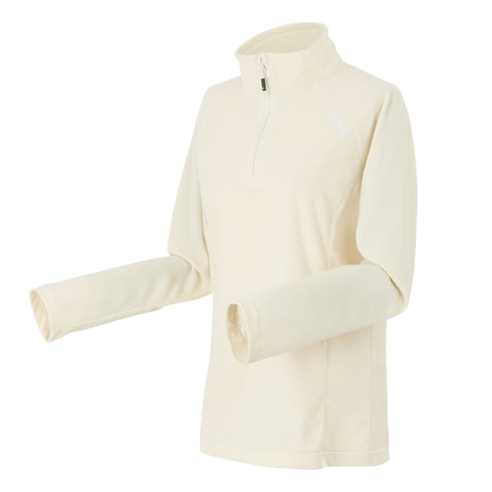 Regatta Great Outdoors Womens/Ladies Montes Half Zip Fleece Top (Light Vanilla/White) - Image 3