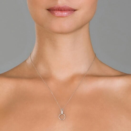 Orphelia Women's 925 Sterling Silver Chain with Pendant - Silver ZH-4746