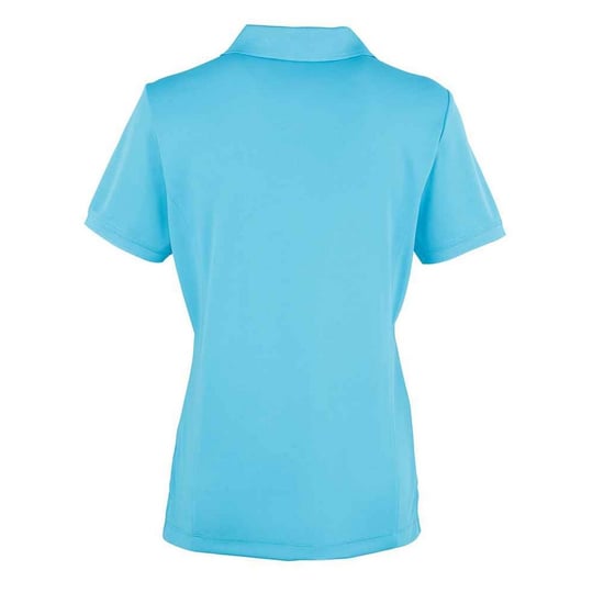 Premier Dames/Dames Coolchecker Poloshirt (Turquoise) - Image 2