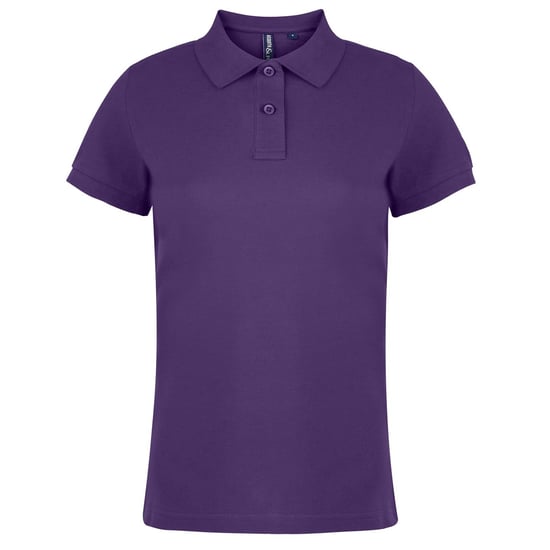 Asquith & Fox Womens/Ladies Plain Short Sleeve Polo Shirt (Purple) - Image 1