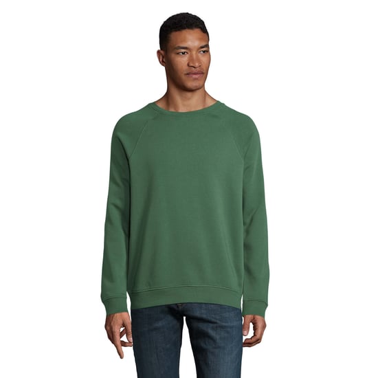 SOLS Unisex Adult Space Organic Raglan Sweatshirt (Fles groen) - Image 4