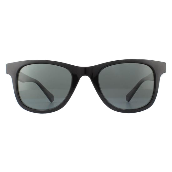 Polaroid Rectangle Mens Black Grey Polarized Sunglasses