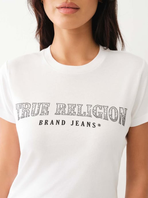 Slim Crew Neck Tee in White