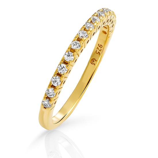 Orphelia 'Claire' Dames 925 Sterling Zilveren Ring - Goud ZR-7539/G - Image 1