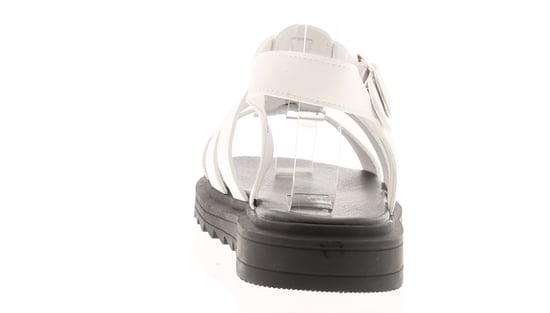 Girls Gladiator Style Fashion Sandals White - Image 4