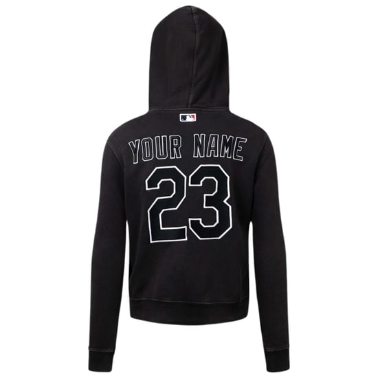 Off-White X MLB Chicago White Sox Slim Fit Black Hoodie