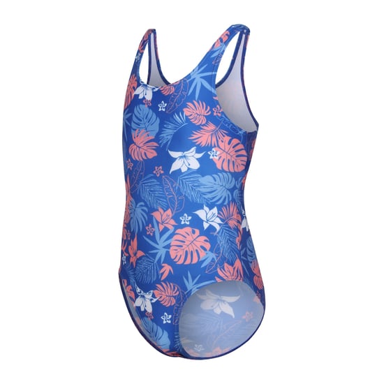 Regatta Girls Katrisse Family Hawaiian One Piece Swimsuit (Oxford Blue)