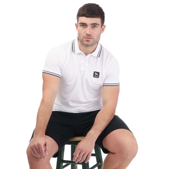 Men's One True Saxon Dixon Polo Shirt in White - Image 4