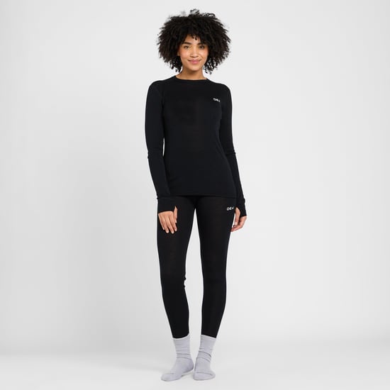 OEX Women's Kelso Merino Long Sleeve Baselayer Top with Thumb Holes