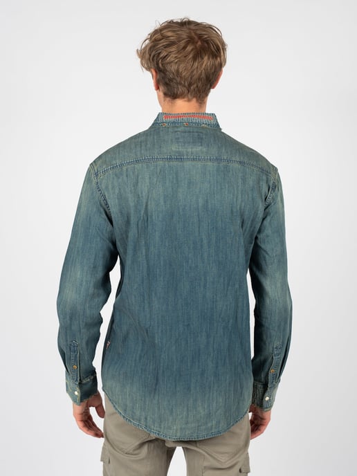 Guess Shirt Men's Blue - Image 4