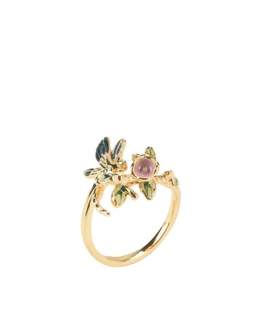 Bill Skinner Gold Plated Floral Ring