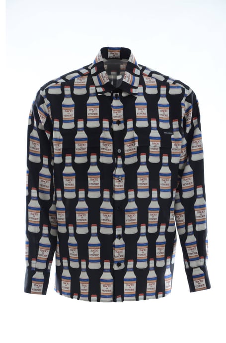 Dolce & Gabbana Men's Silk Bottles Shirt - Image 1