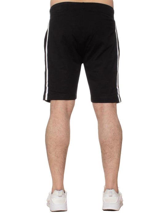 Enzo | Mens T-Shirt & Shorts Loungewear Set - White/Black - Image 4