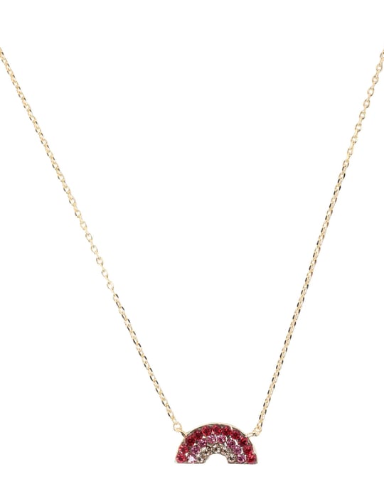 Estella Bartlett Gold Plated Rainbow Necklace